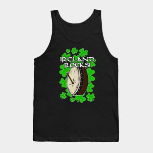 Ireland Rocks Bodhran Irish St Patrick's Day Tank Top